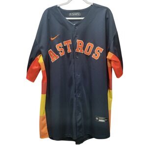 Nike Houston Astros Tx MLB Kyle Tucker #30 Jersey Navy Orange XXXL D252